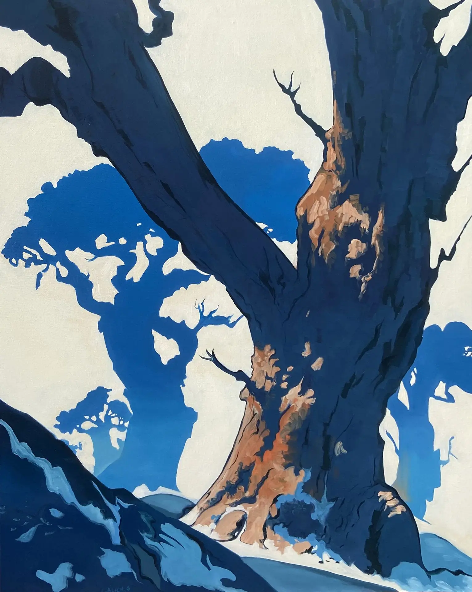 Olive Tree oil painting by Laura Alich