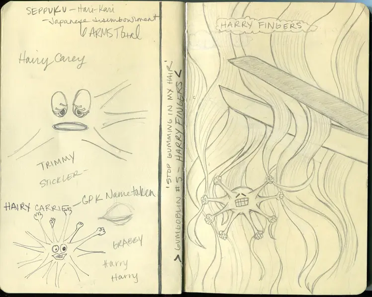 Sketch book Gum Goblins by Laura Alich