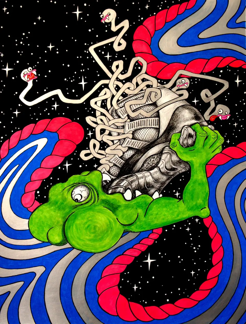 Shoe Goober Gum Goblin by laura Alich