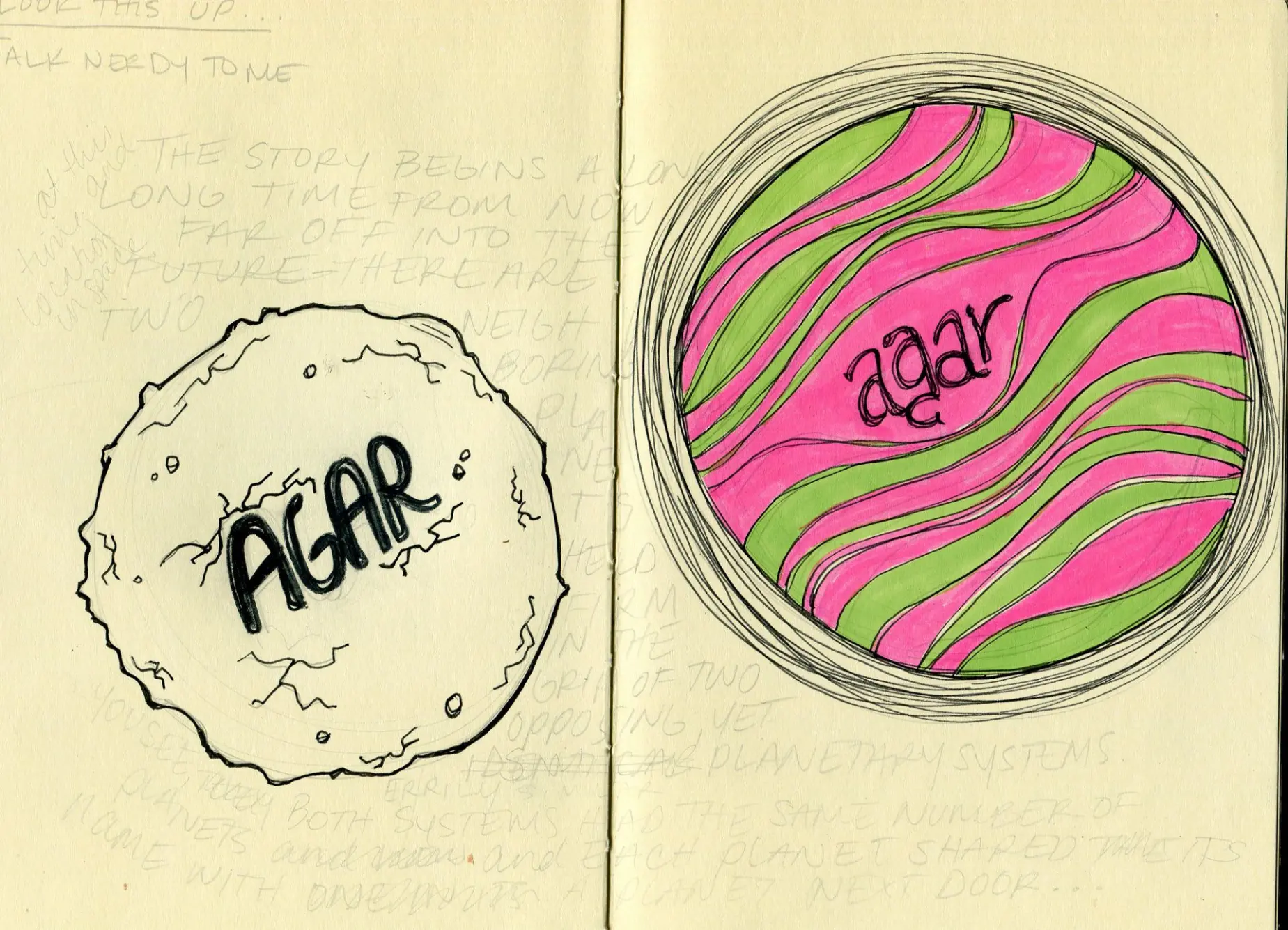 Sketch book Agar Agar Gum Goblins by Laura Alich